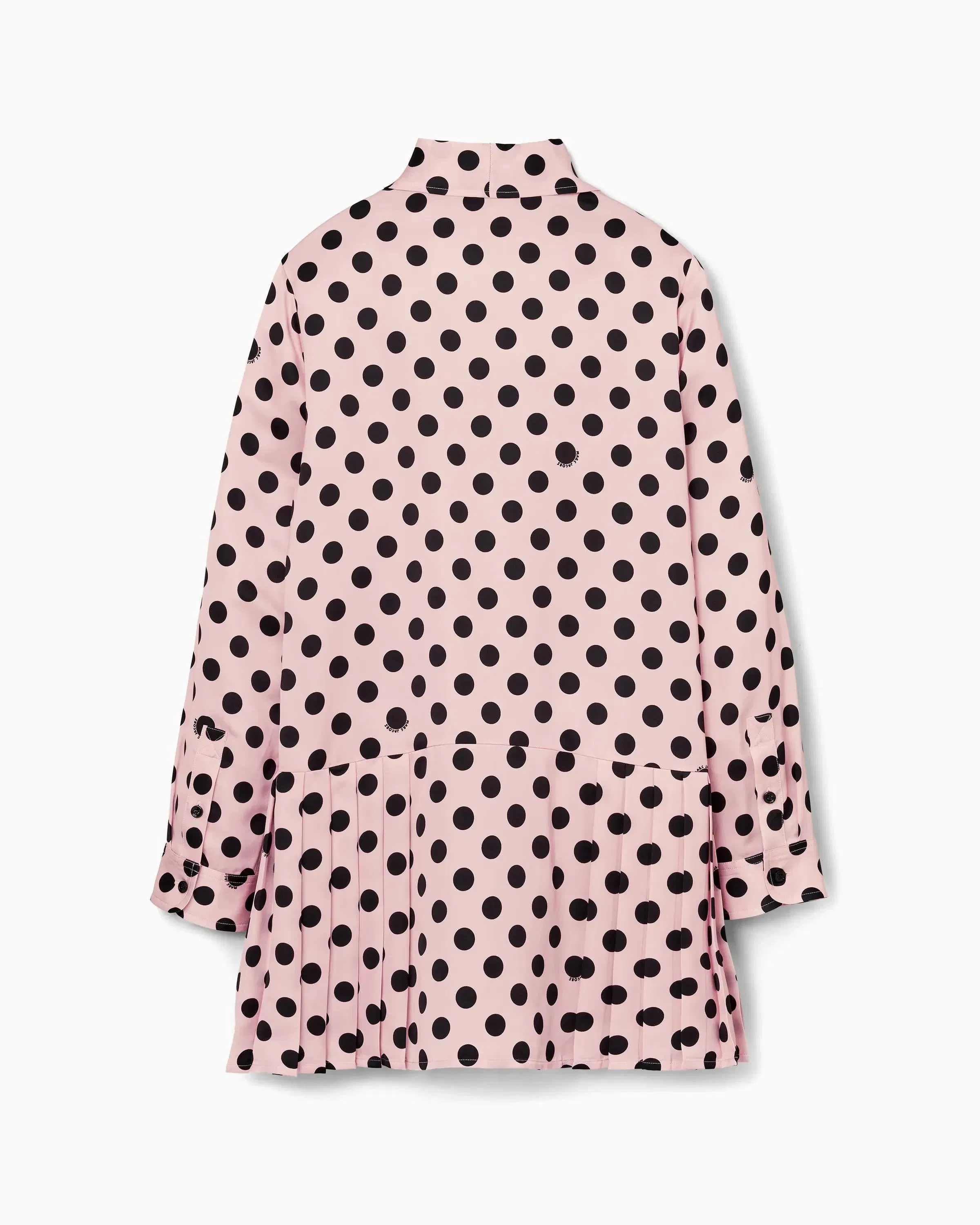 Dots Bow Pleated Dress