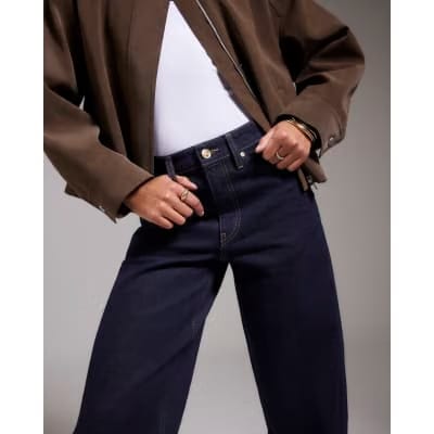 Indigo Barrel Leg Jeans