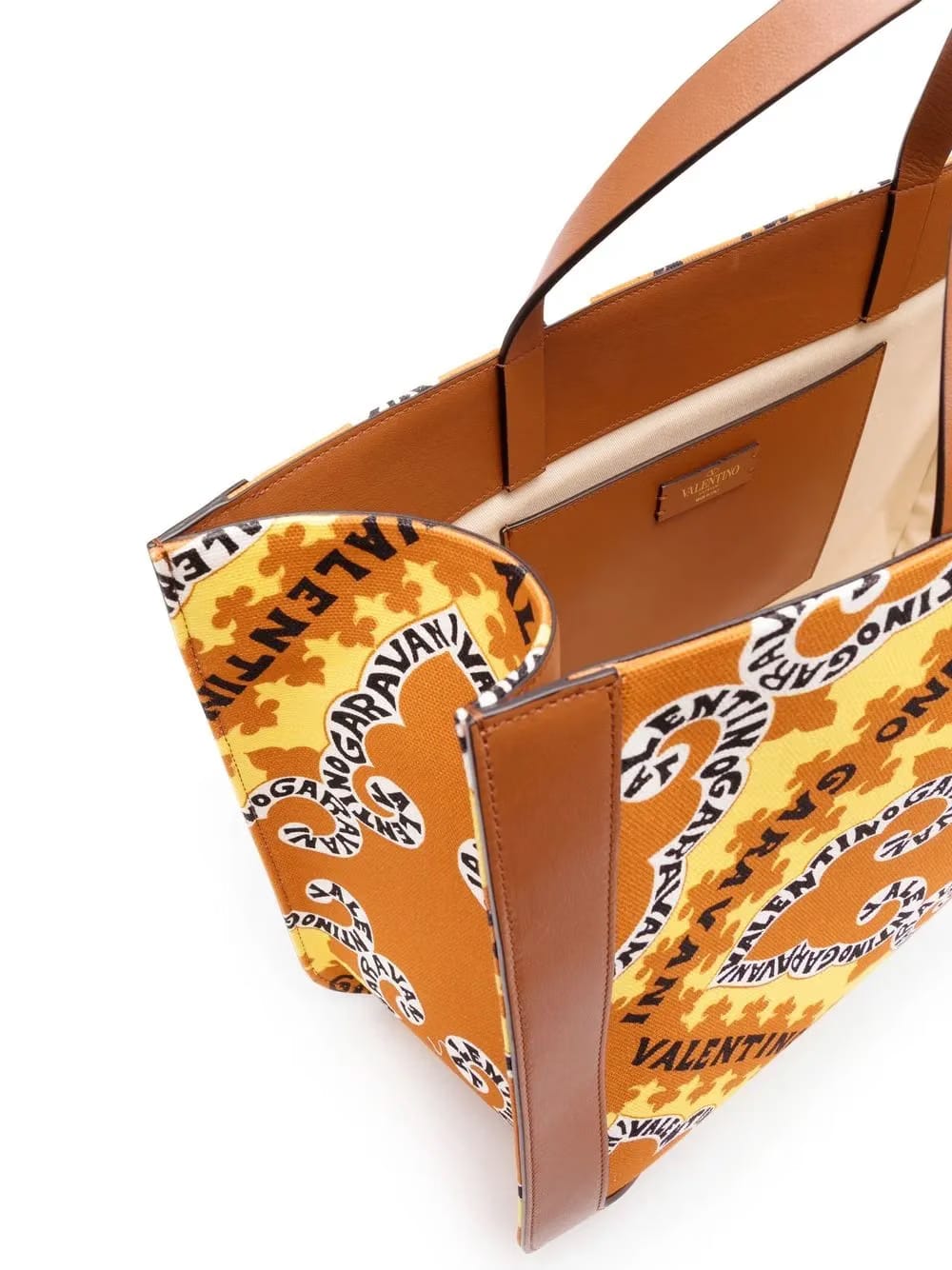 VLogo bandana-print tote bag