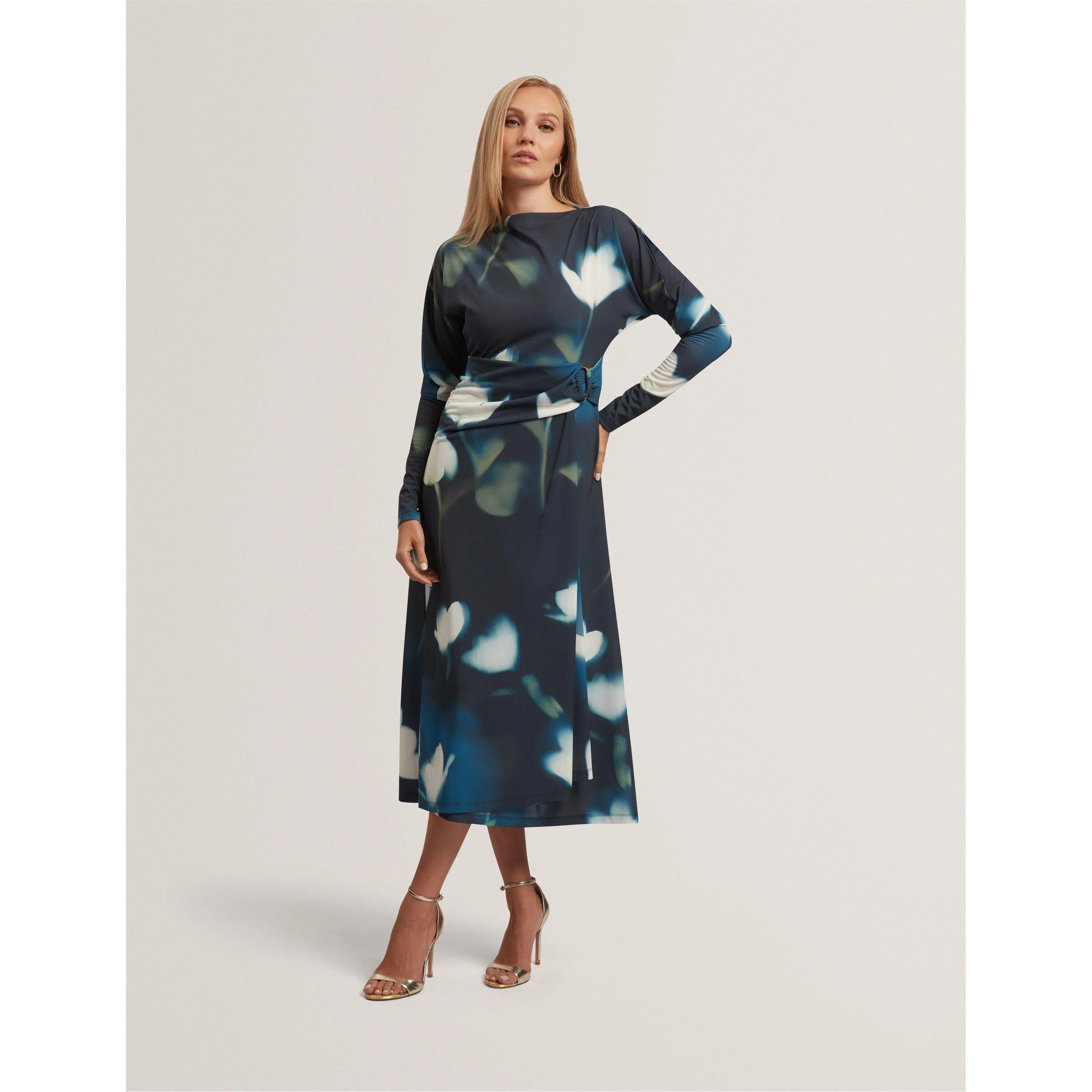 Print Wrap Dress