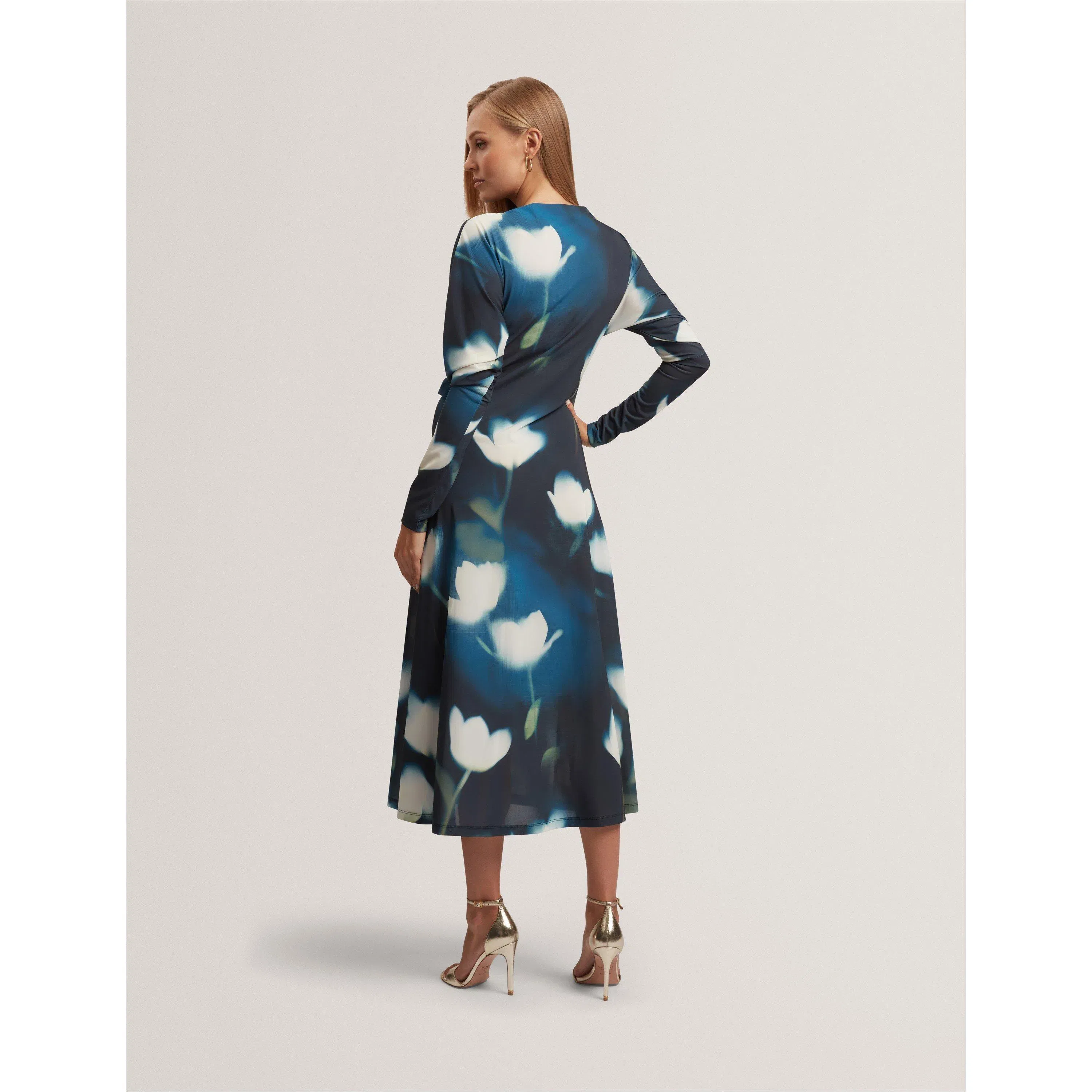 Print Wrap Dress