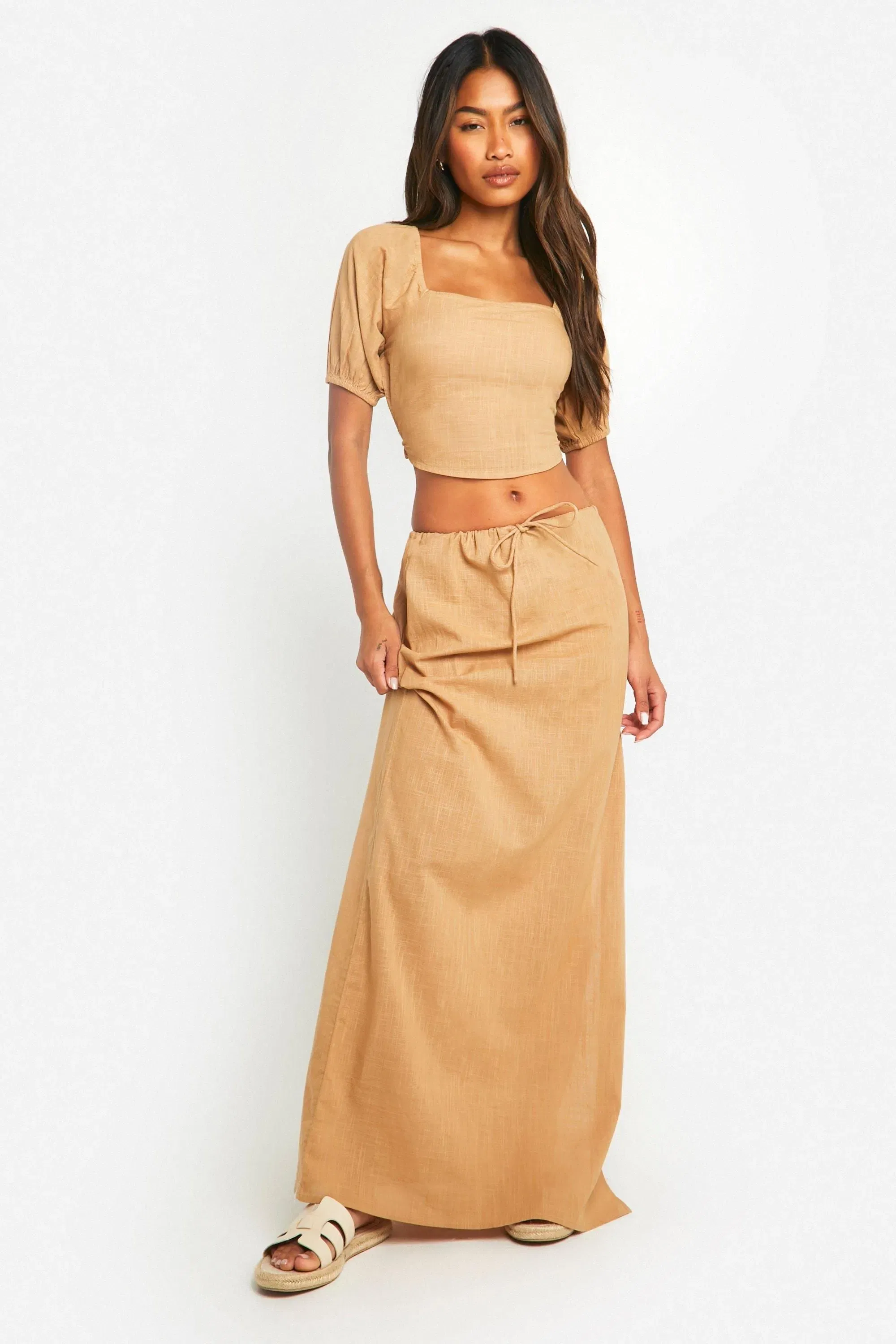Milkmaid Back Tie Detail Top