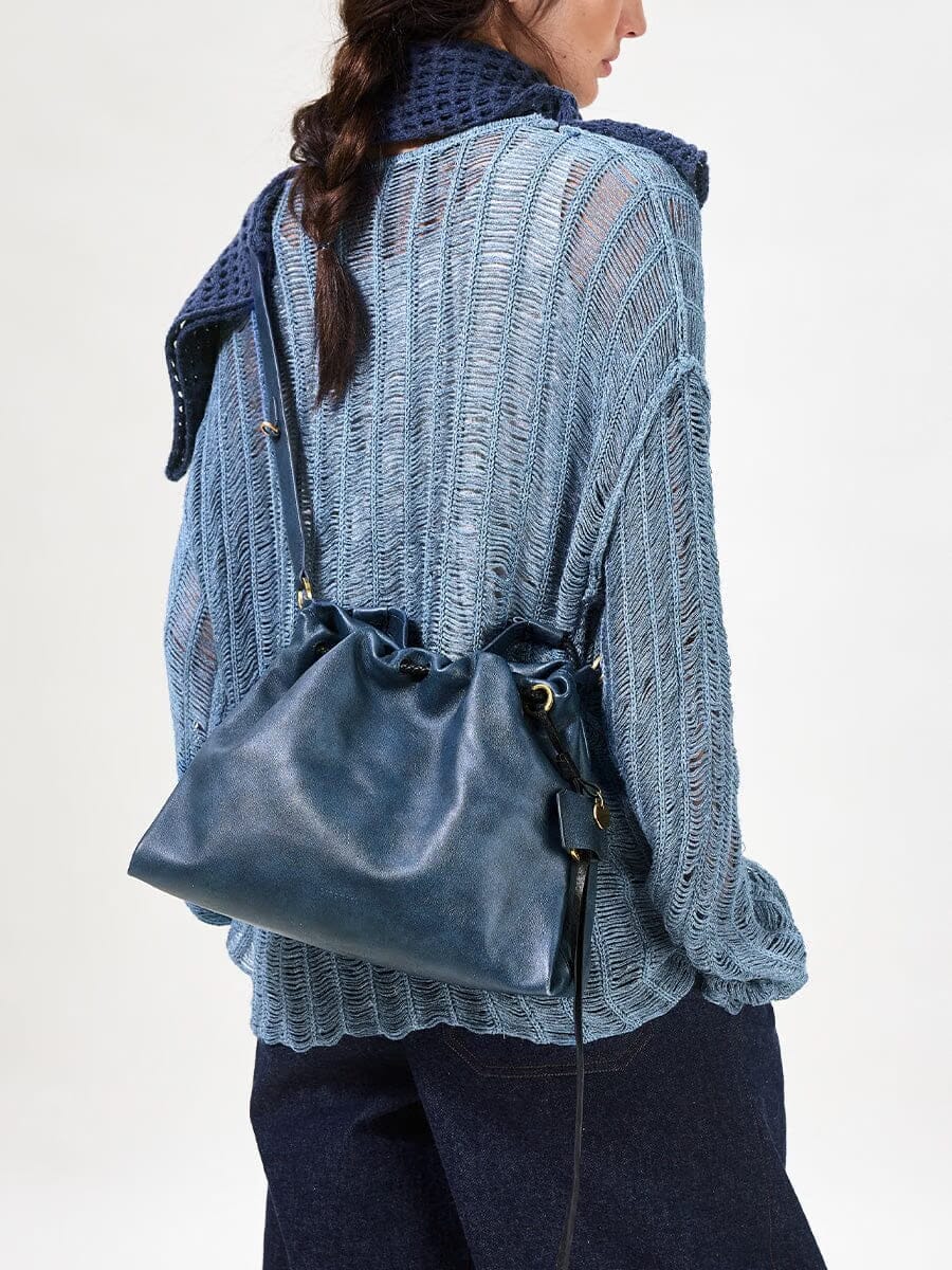 Songmont Small Gather Bag Set - Navy (Contrast Tone)