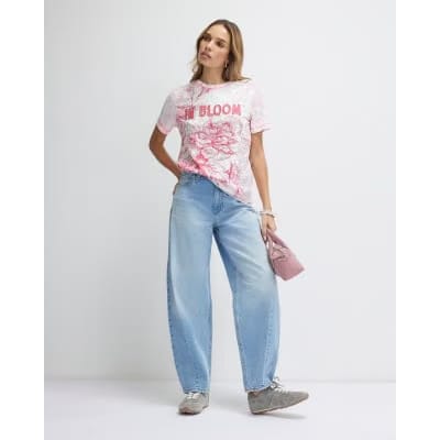 Pink Short Sleeve In Bloom T-shirt