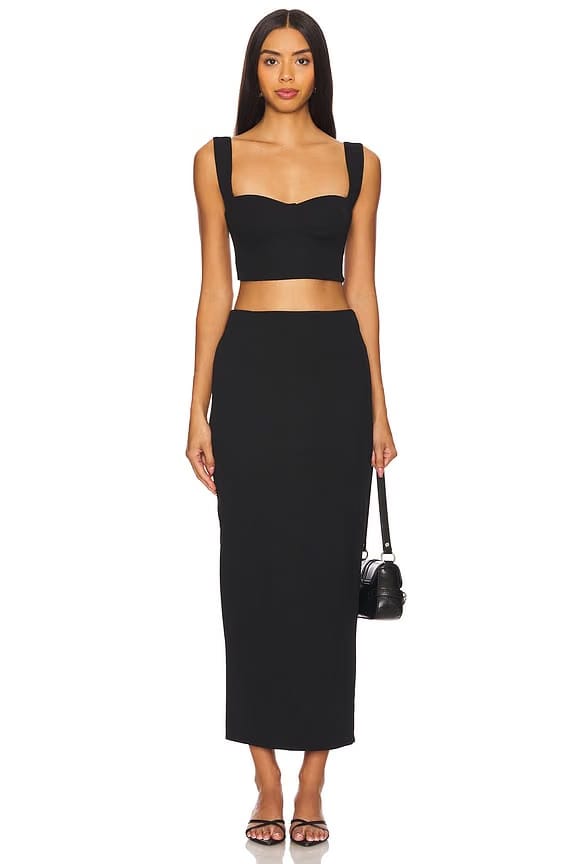 superdown Veneda Skirt Set in Black