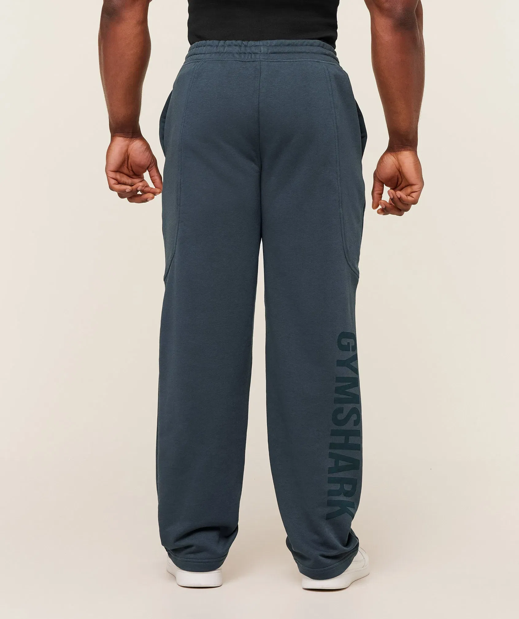 Gymshark Power Straight Leg Pants - GS Stealth Blue/GS Deep Petrol Blue