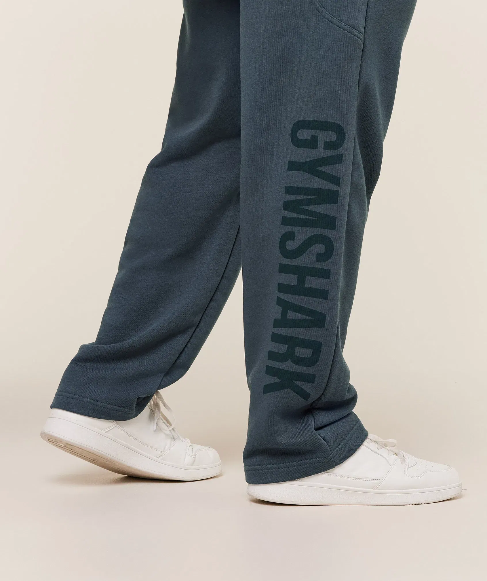 Gymshark Power Straight Leg Pants - GS Stealth Blue/GS Deep Petrol Blue