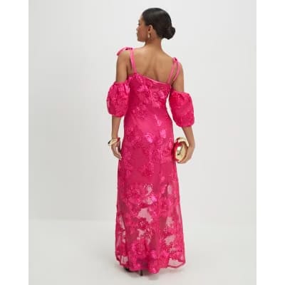 Petite Pink Cornelli Maxi Dress