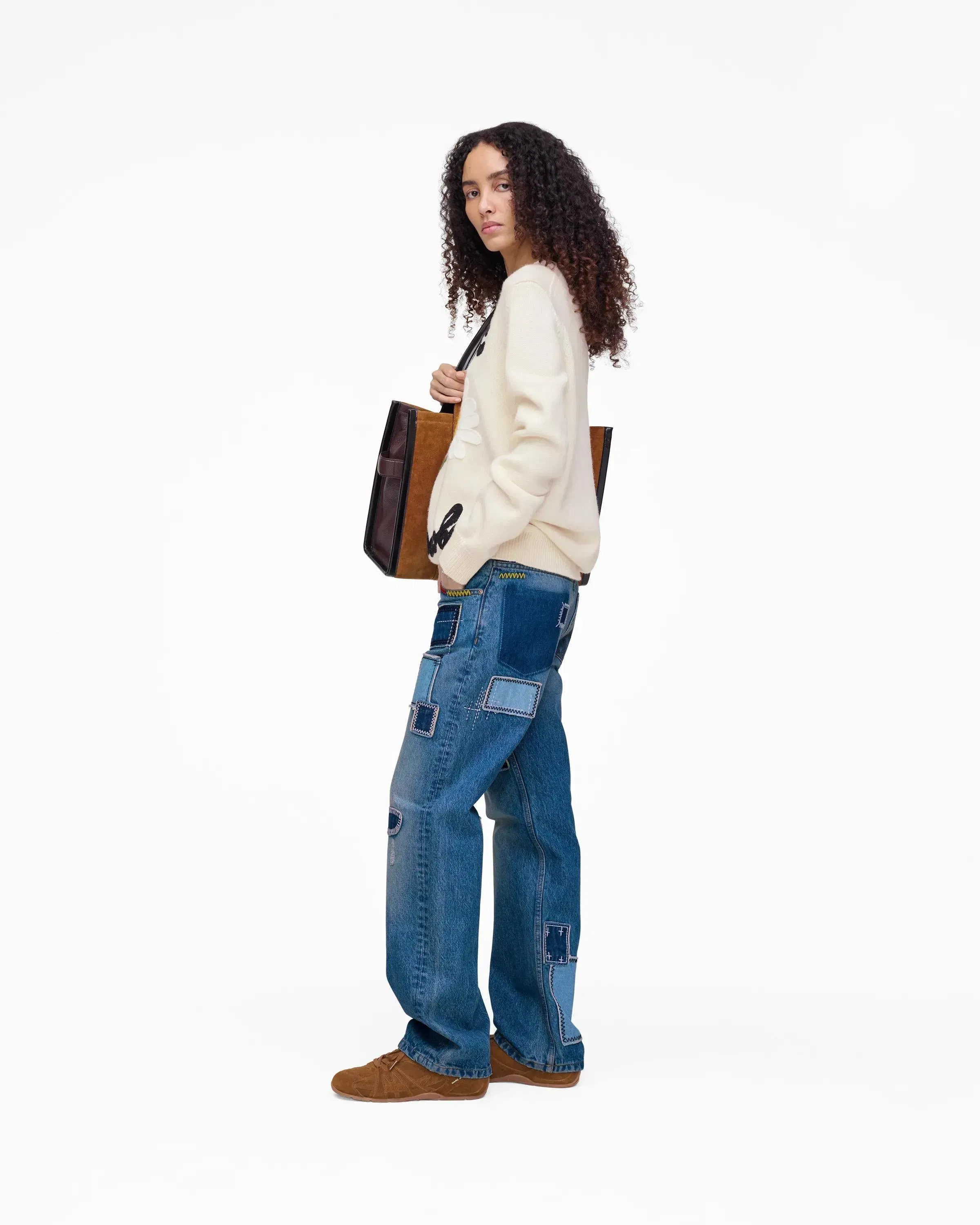 Patchwork Straight Jean