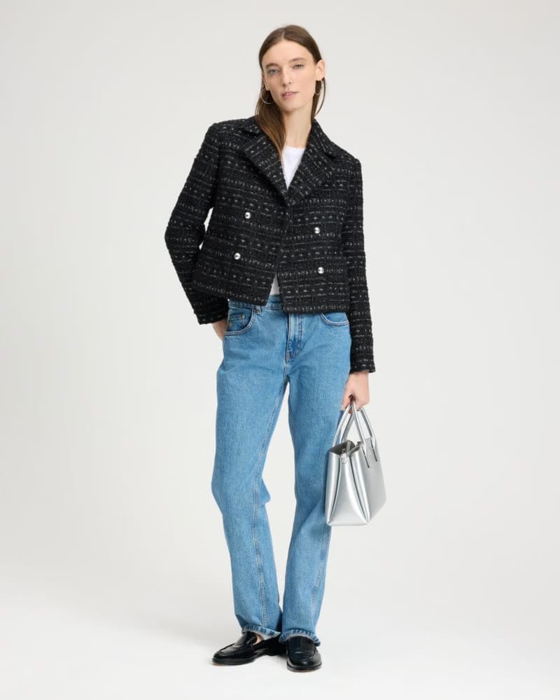 Galaxy Tweed Moto Jacket