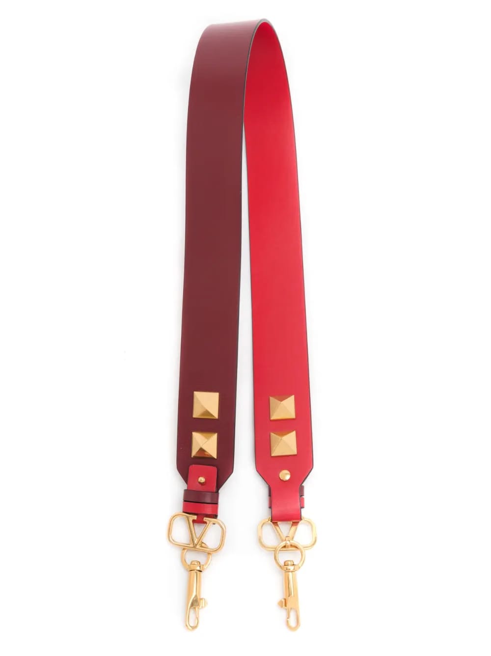 Rockstud reversible leather strap