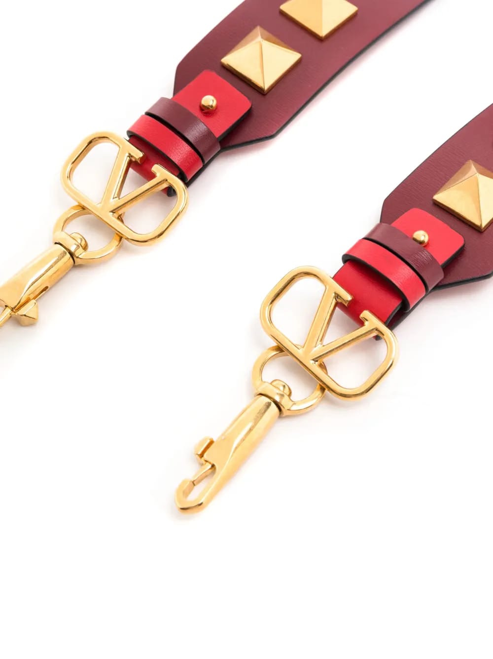 Rockstud reversible leather strap