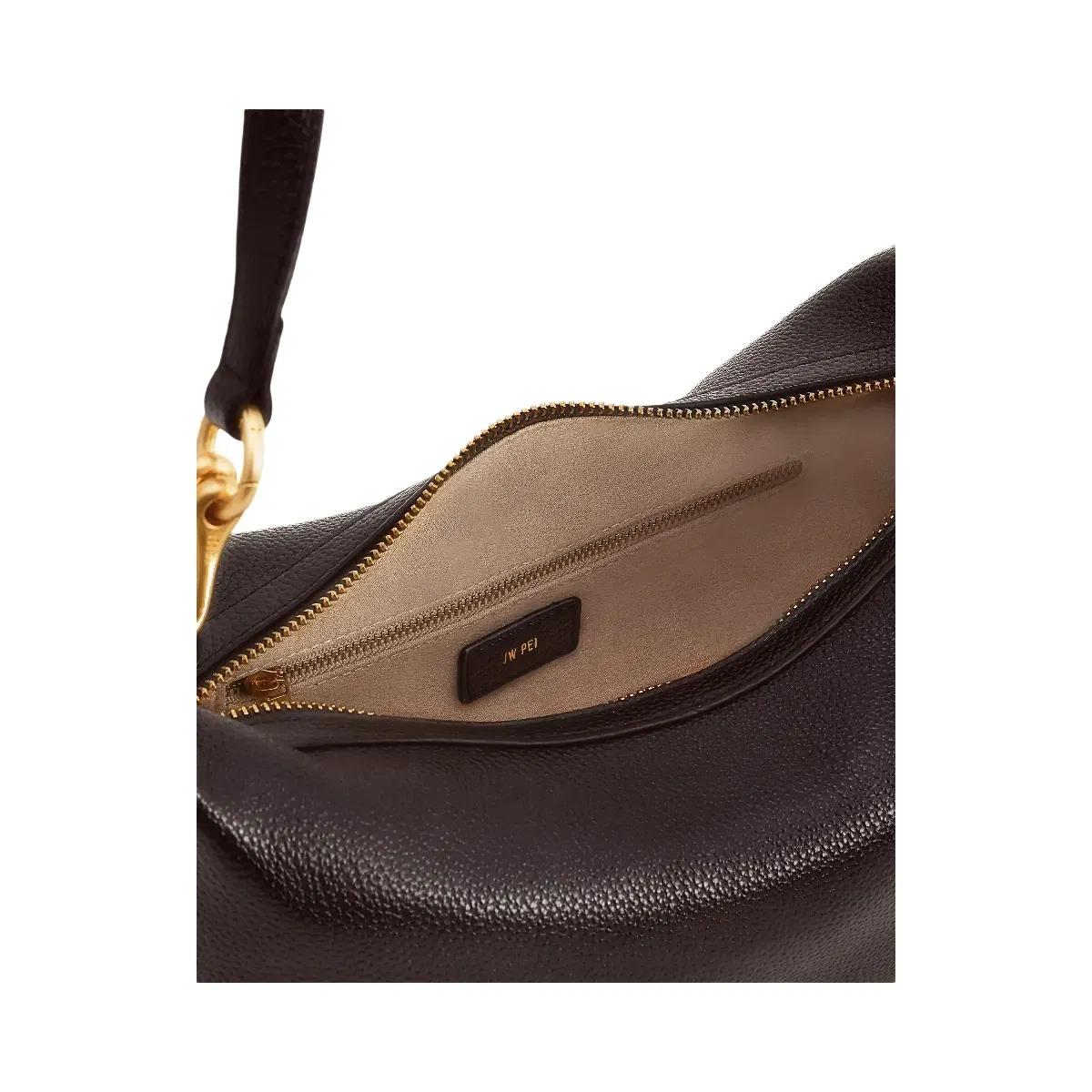 Selia Soft-Grain Crossbody Bag - Dark Brown