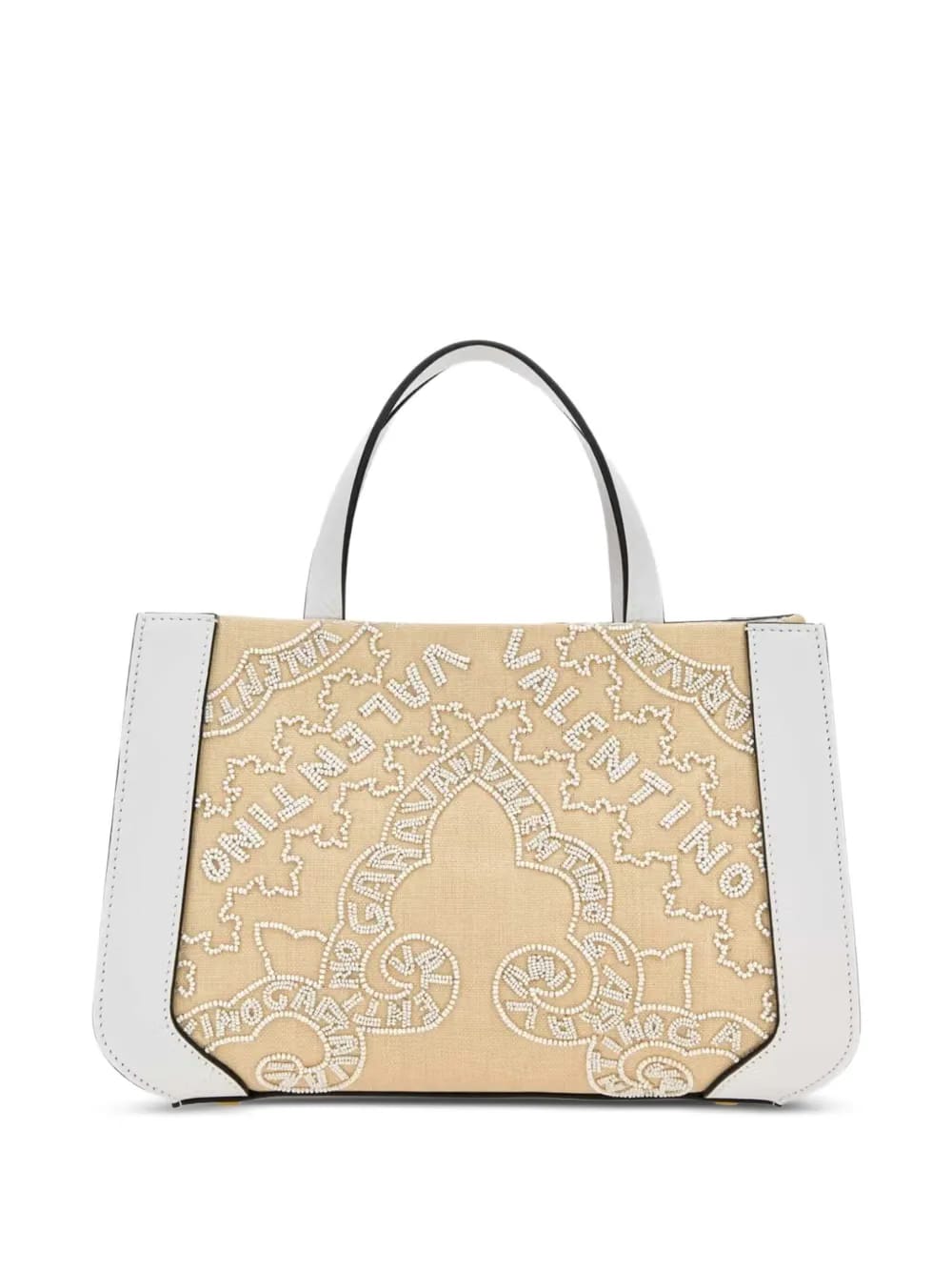 small VLogo Signature beaded tote bag