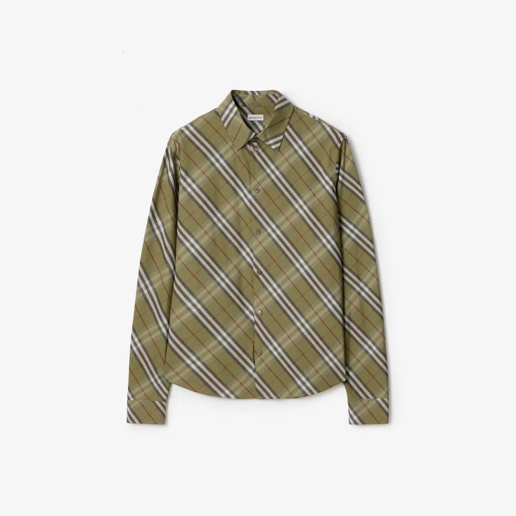 Relaxed Fit Check Cotton Shirt