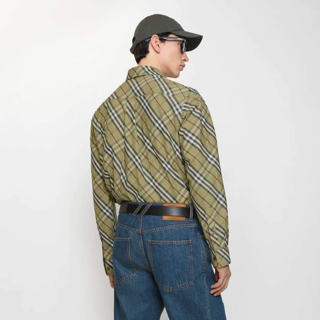 Relaxed Fit Check Cotton Shirt