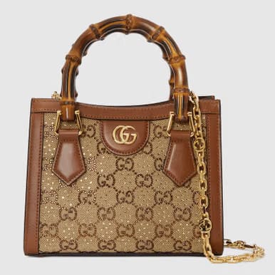 GUCCI Diana Mini Tote – Brown