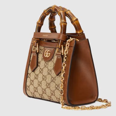 GUCCI Diana Mini Tote – Brown