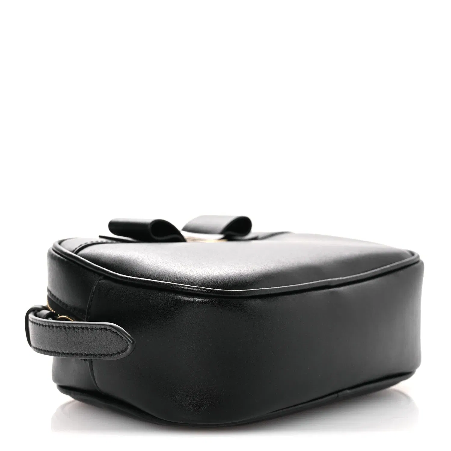 Smooth Calfskin Vara Bow Camera Bag Black