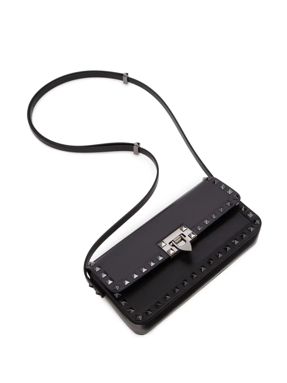 Rockstud23 E/W leather shoulder bag