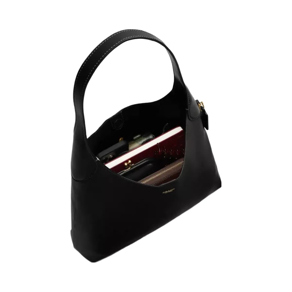 Coach Brooklyn Shoulder Bag 34 in Brass Black