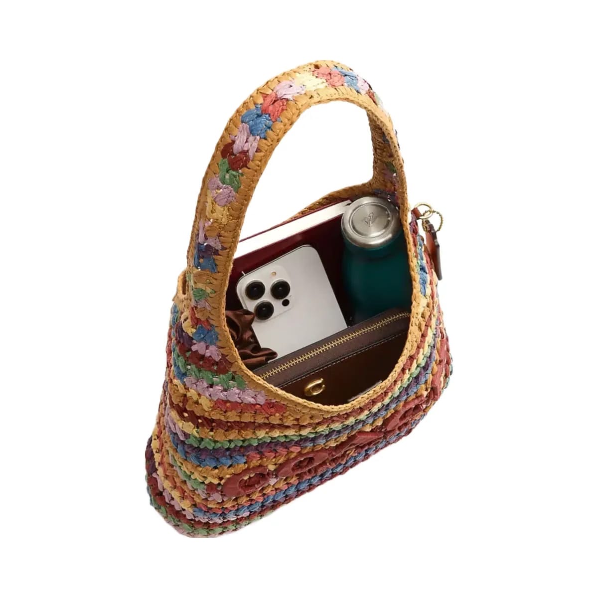 Coach Brooklyn Shoulder Bag 28 in Brass Multi
