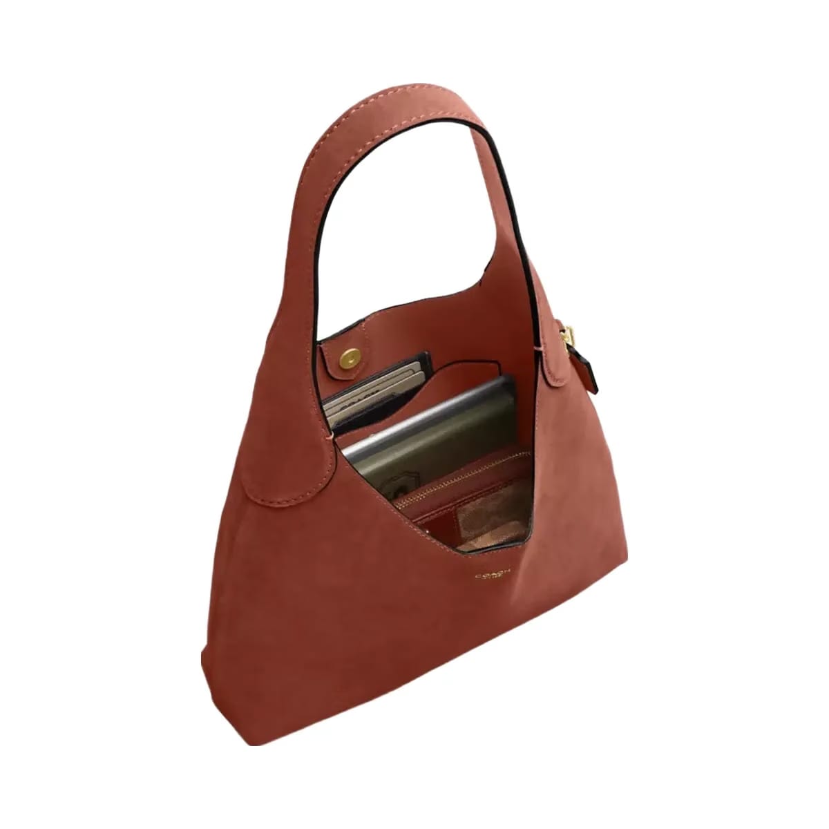 Coach Brooklyn Shoulder Bag 28 in Brass Clay