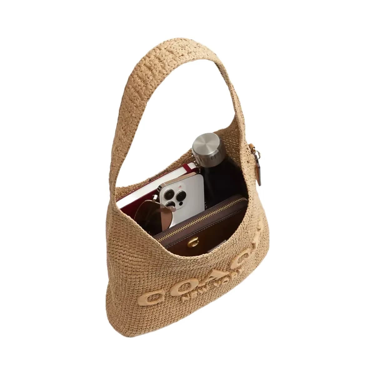 Coach Brooklyn Shoulder Bag 28 in Brass Natural