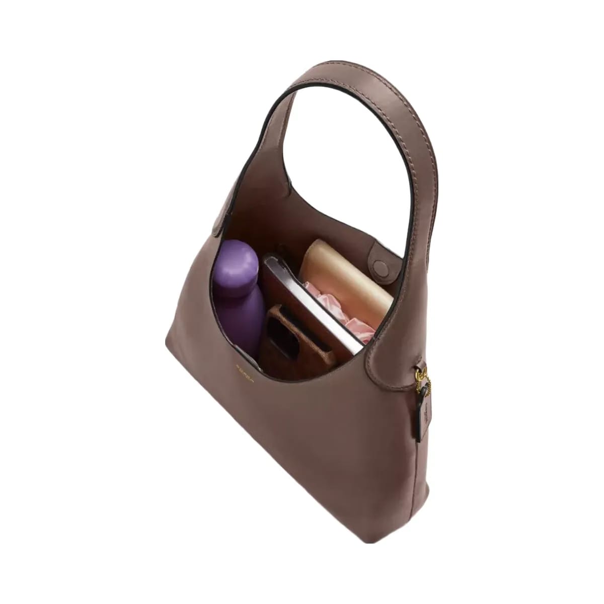 Coach Brooklyn Shoulder Bag 28 in Brass Dark Stone