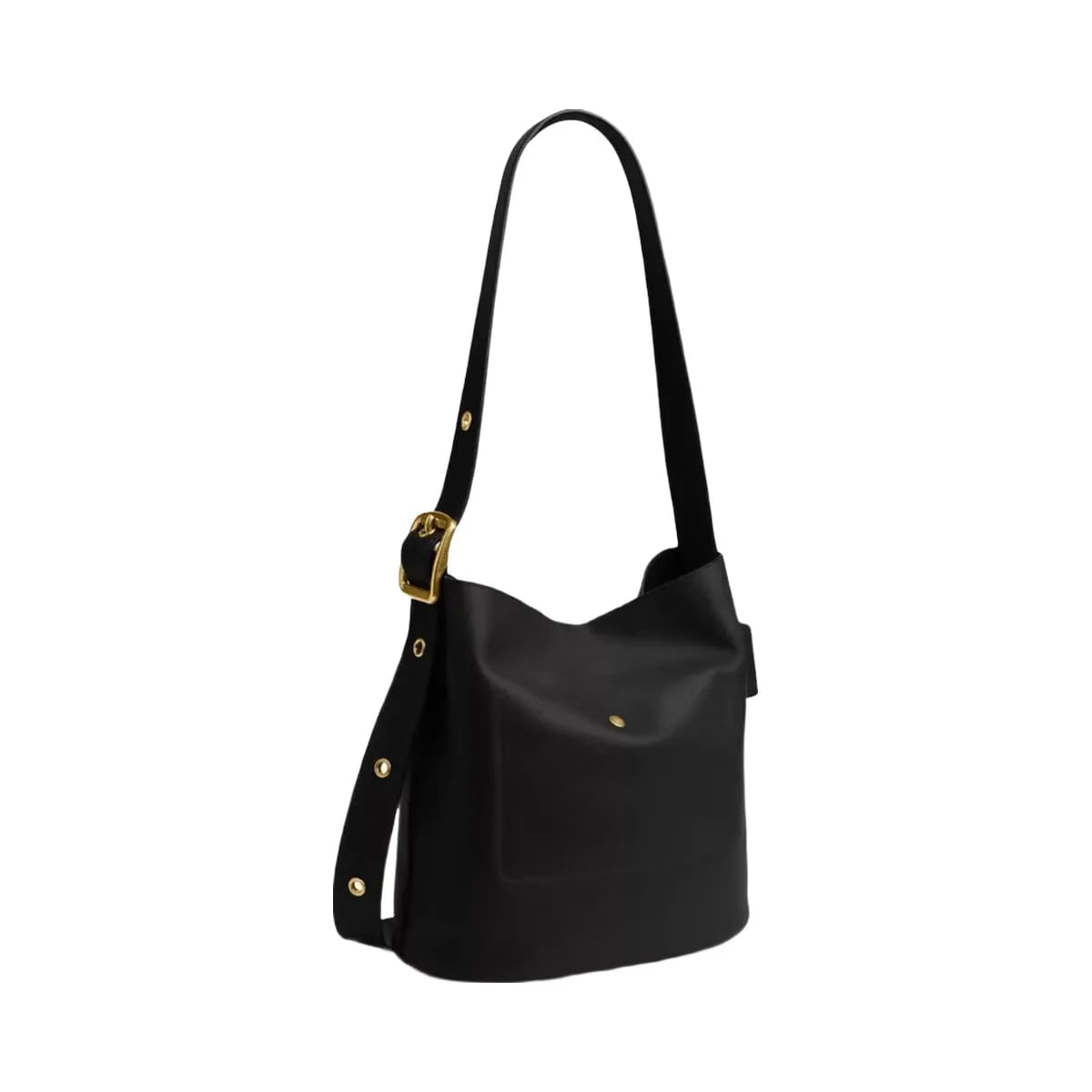 Coach Bleecker Bucket Bag in Brass Black