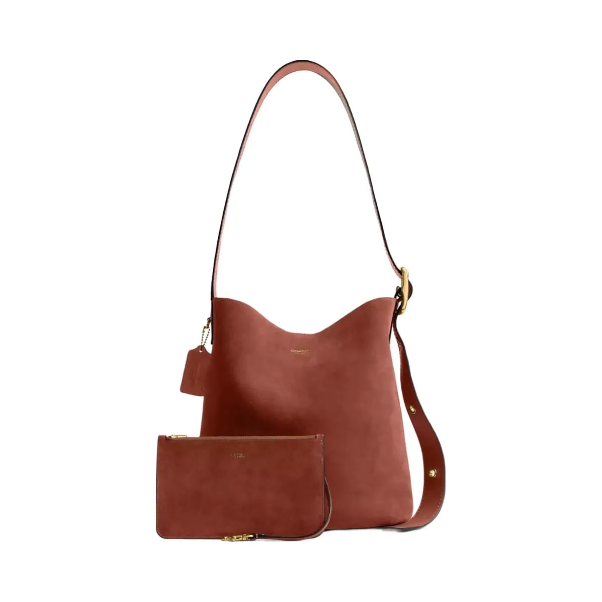 Coach Bleecker Bucket Bag in Brass Clay
