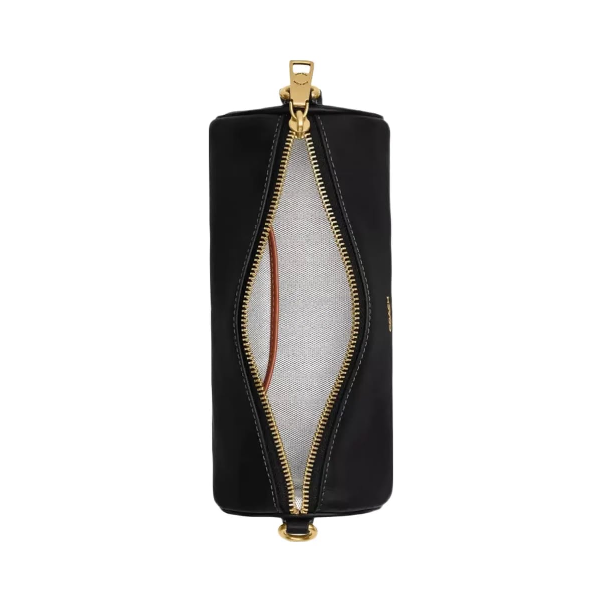 Coach Barrel Bag in Brass Black