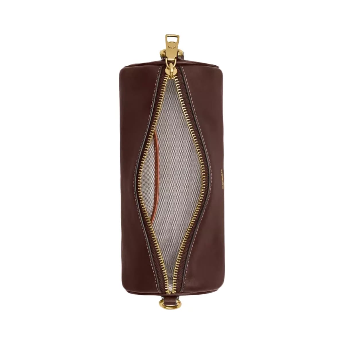 Coach Barrel Bag in Brass Maple