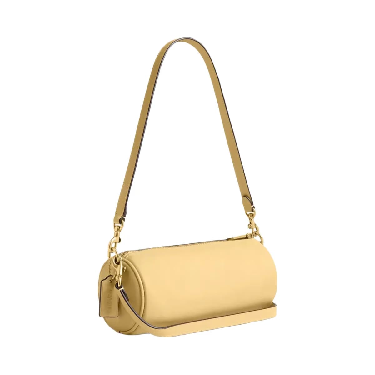 Coach Barrel Bag in Brass Vanilla
