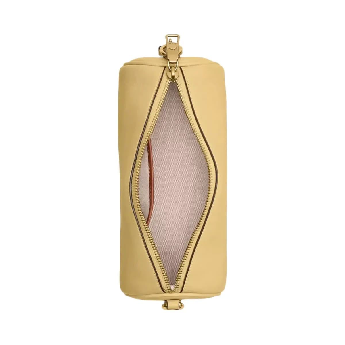 Coach Barrel Bag in Brass Vanilla