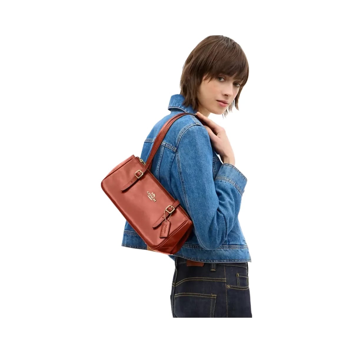 Coach Asher Shoulder Bag in Im Cinnamon