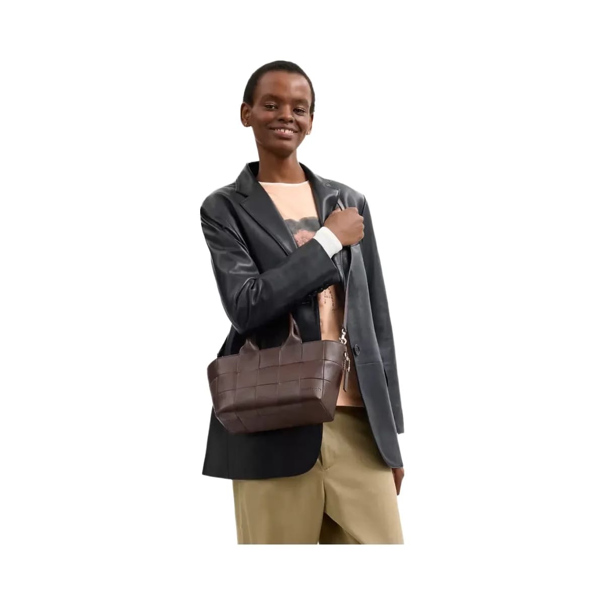 Coach Alter/Ego Small Tote Bag In Upcrafted Leather in Maple 1