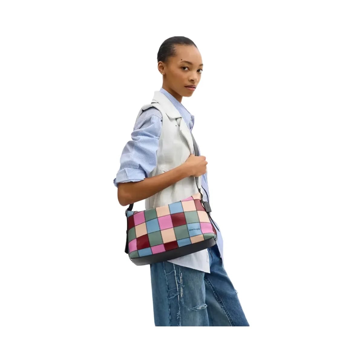 Coach Alter/Ego Slouchy Shoulder Bag In Upcrafted Leather in Multi 4