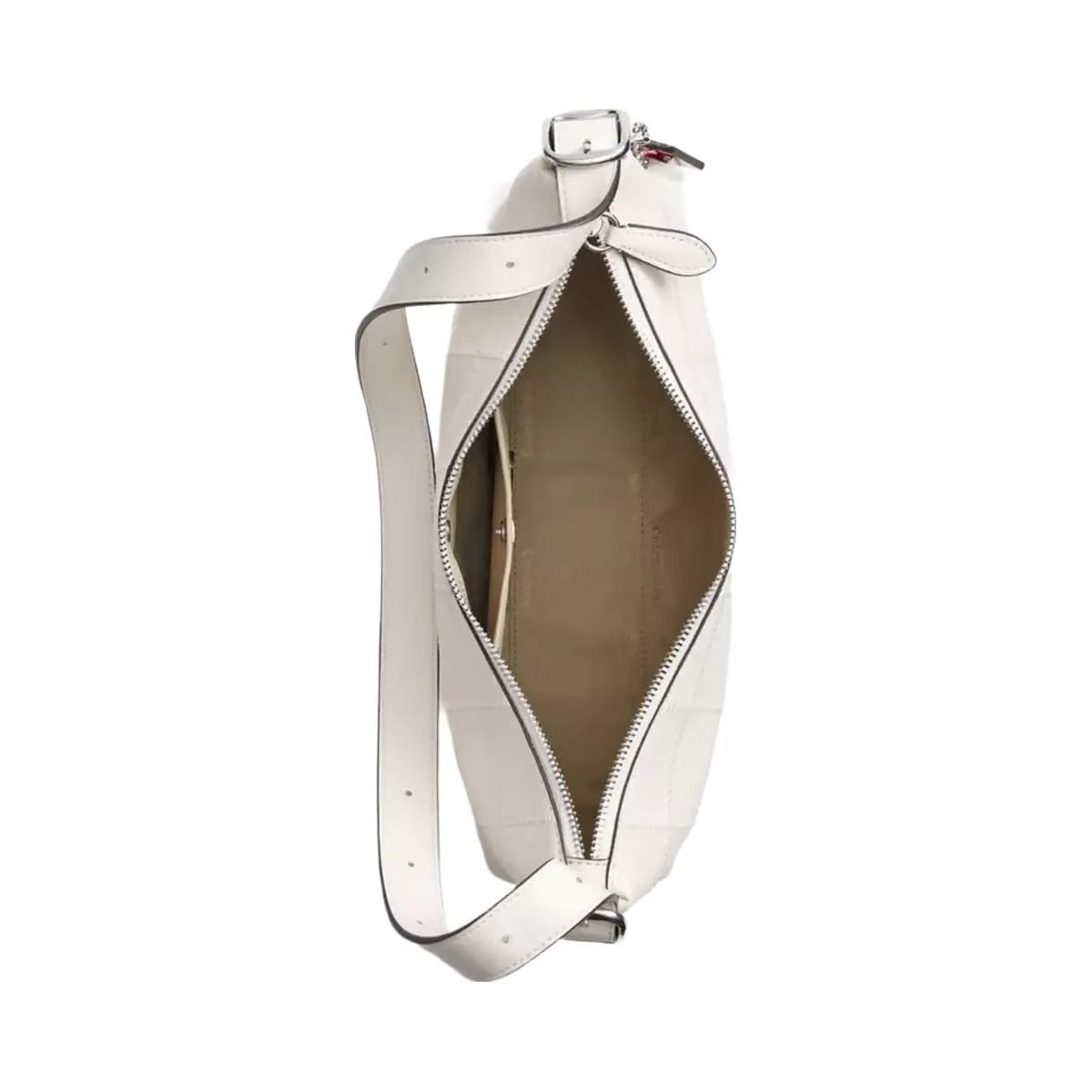 Coach Alter/Ego Slouchy Shoulder Bag In Upcrafted Leather in Chalk