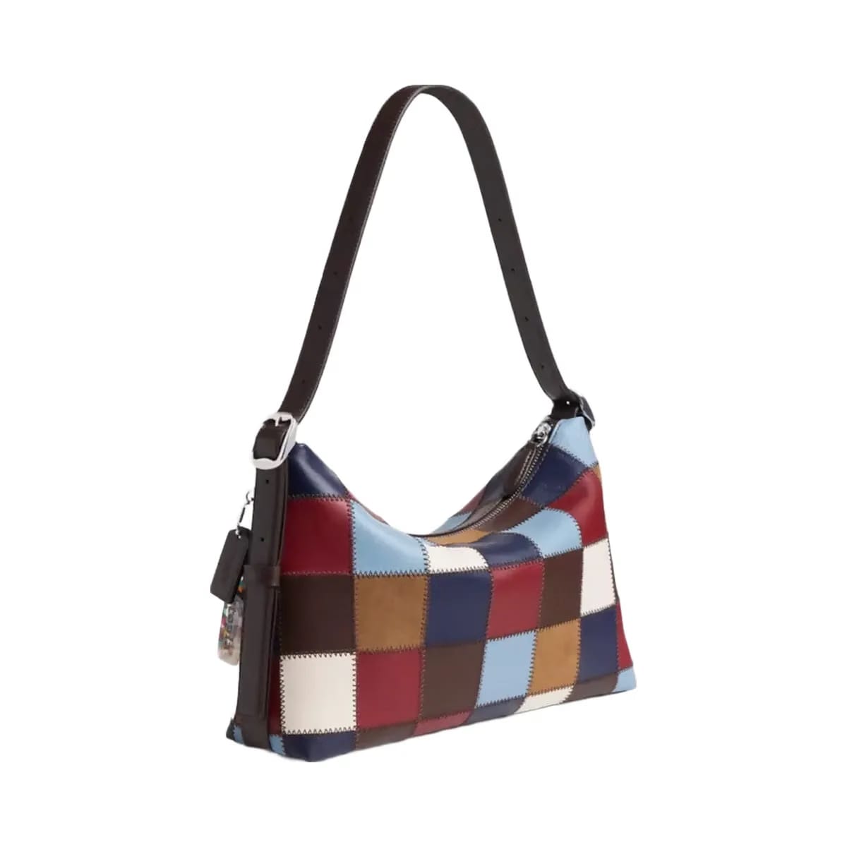 Coach Alter/Ego Slouchy Shoulder Bag In Upcrafted Leather in Bluebell Multi
