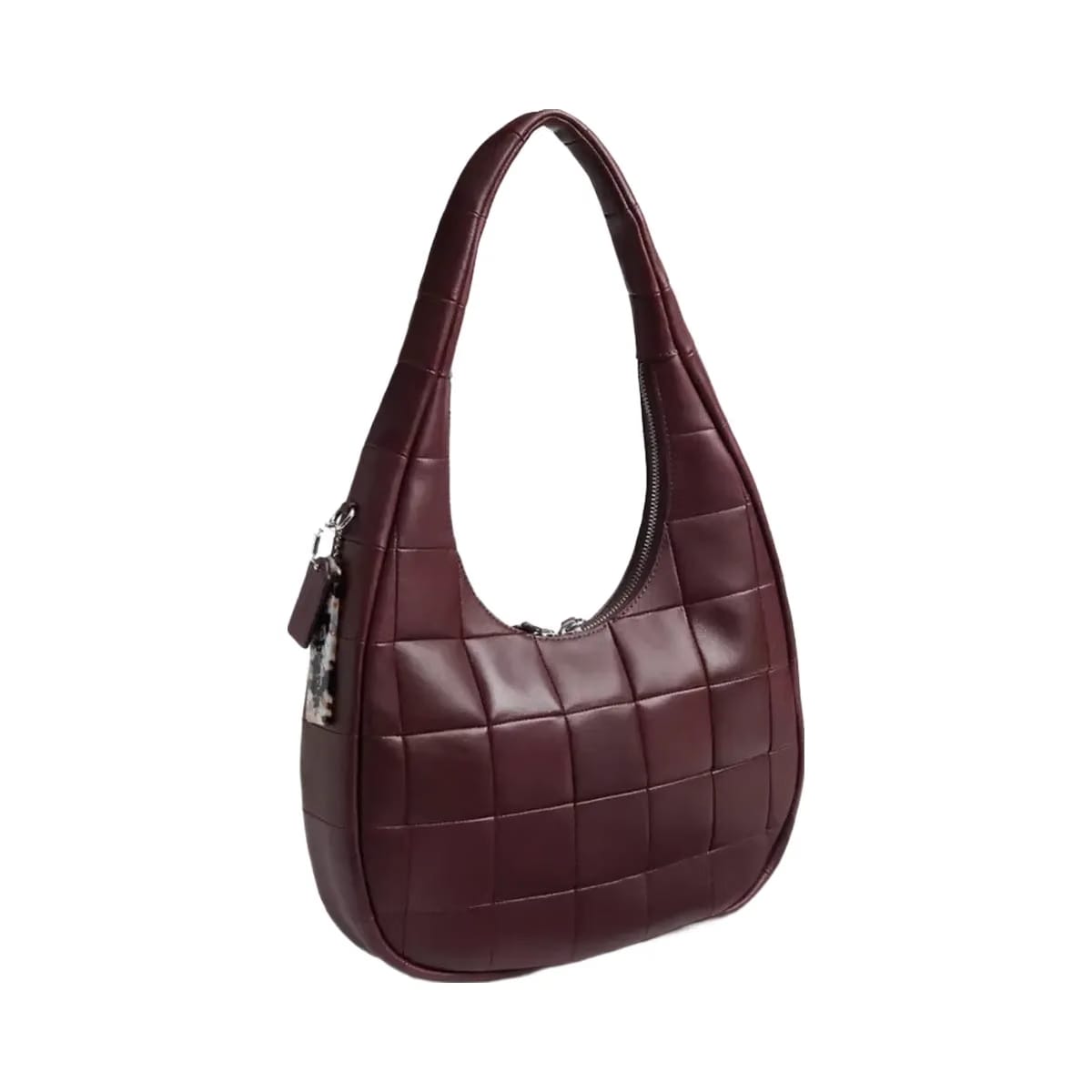 Coach Alter/Ego Crescent Shoulder Bag In Upcrafted Leather in Merlot