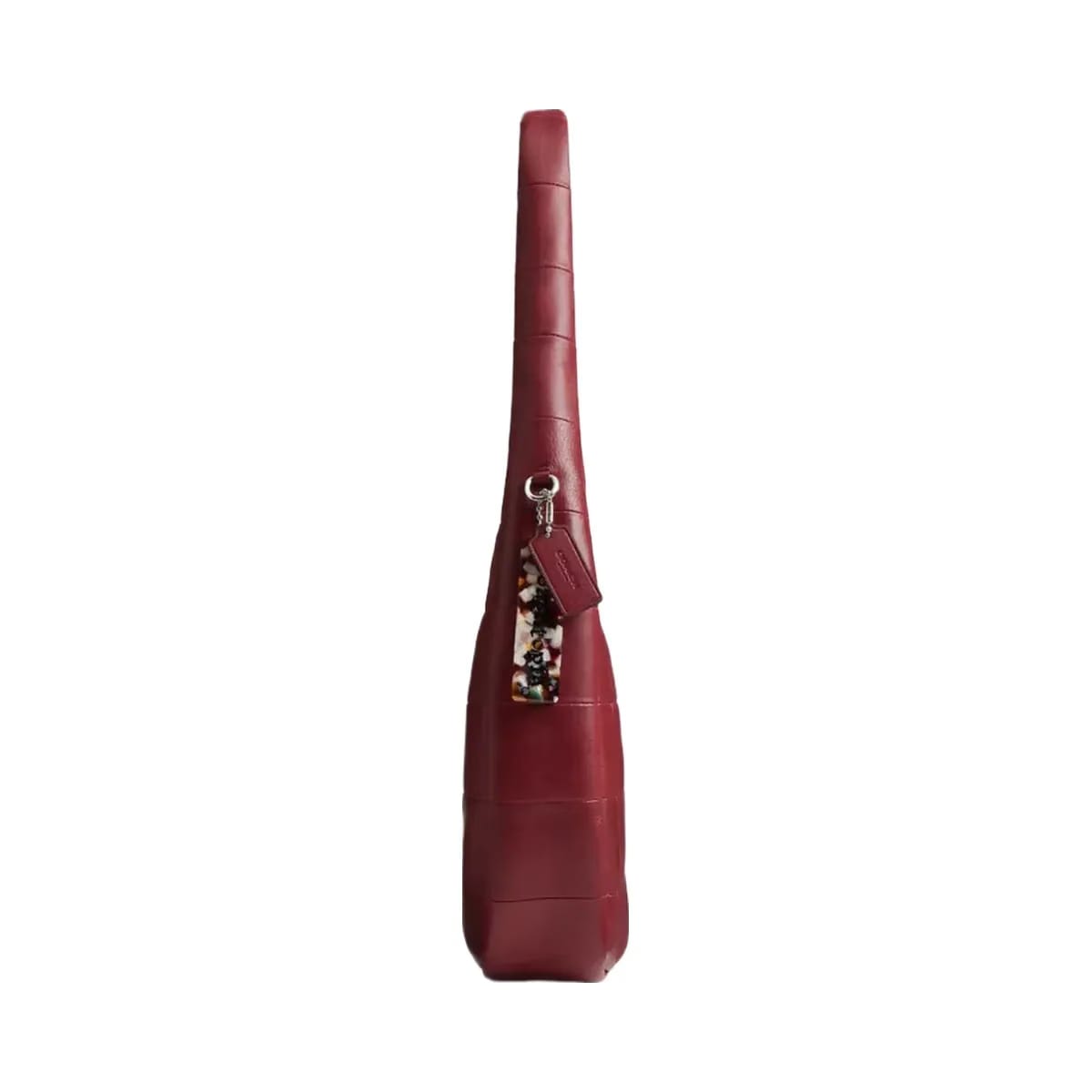Coach Alter/Ego Crescent Shoulder Bag In Upcrafted Leather in Dark Ruby