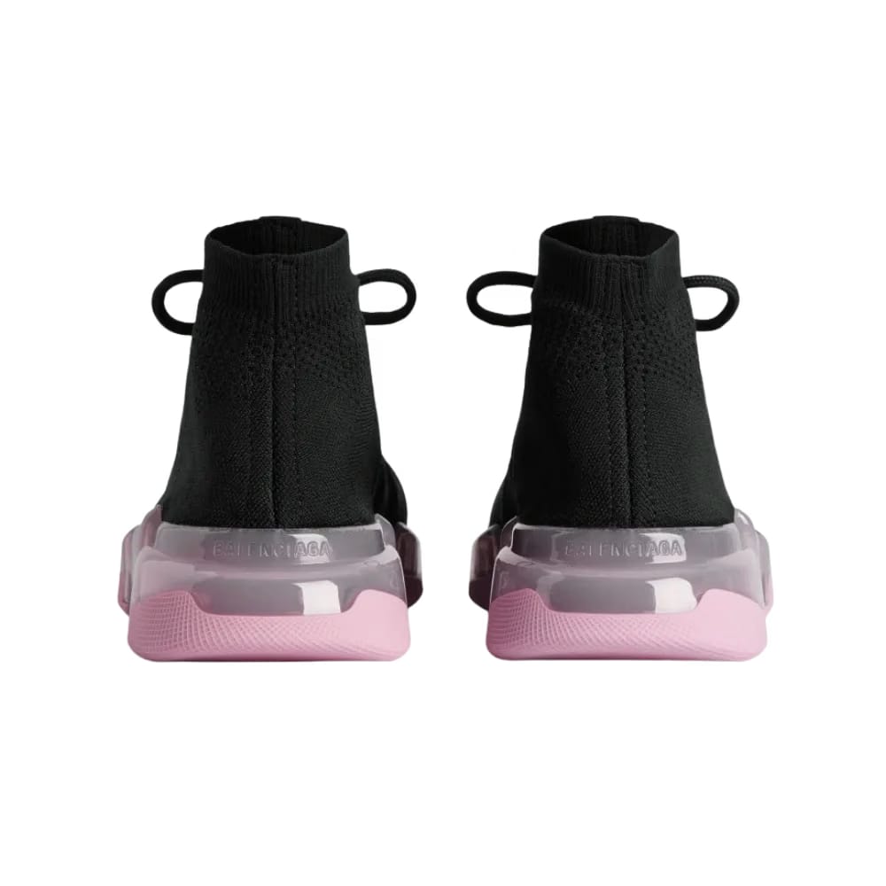 Balenciaga Speed 2.0 Lace Up Full Clear Sole Recycled Knit Sneaker In
