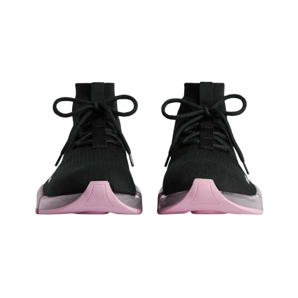 Balenciaga Speed 2.0 Lace Up Full Clear Sole Recycled Knit Sneaker In