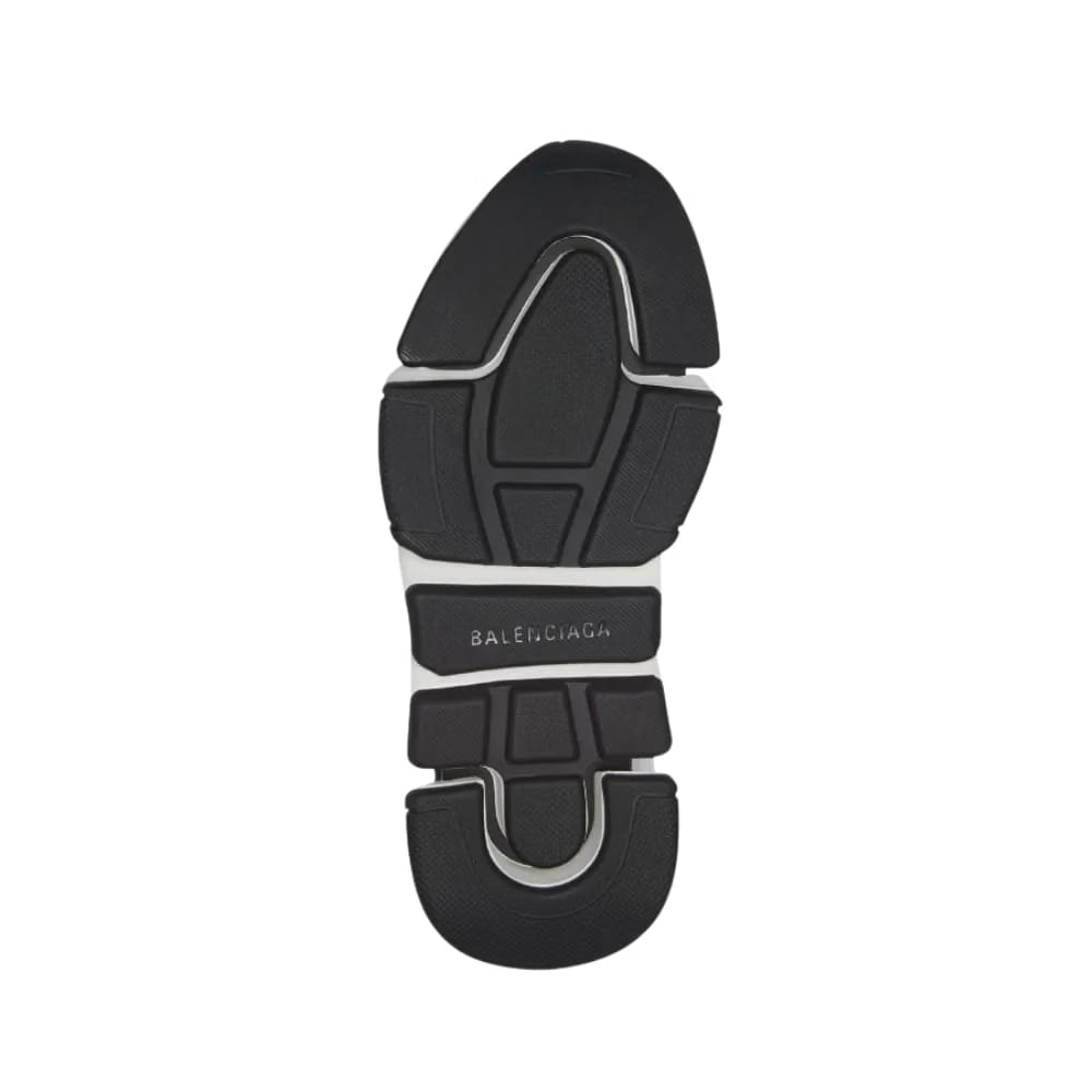 Balenciaga Speed 2.0 Recycled Knit Sneaker With Bicolor Sole In Black