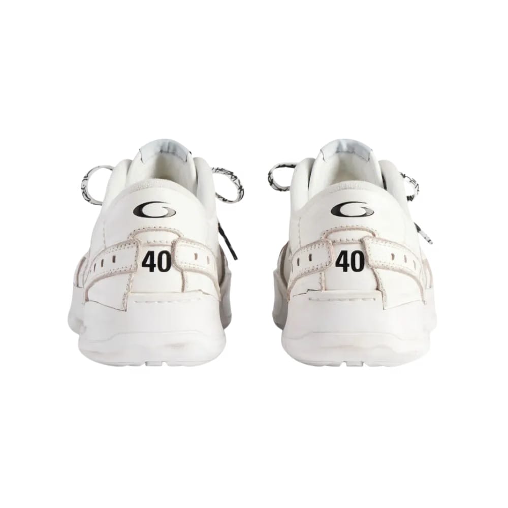Balenciaga Hamptons Platform Sneaker In White