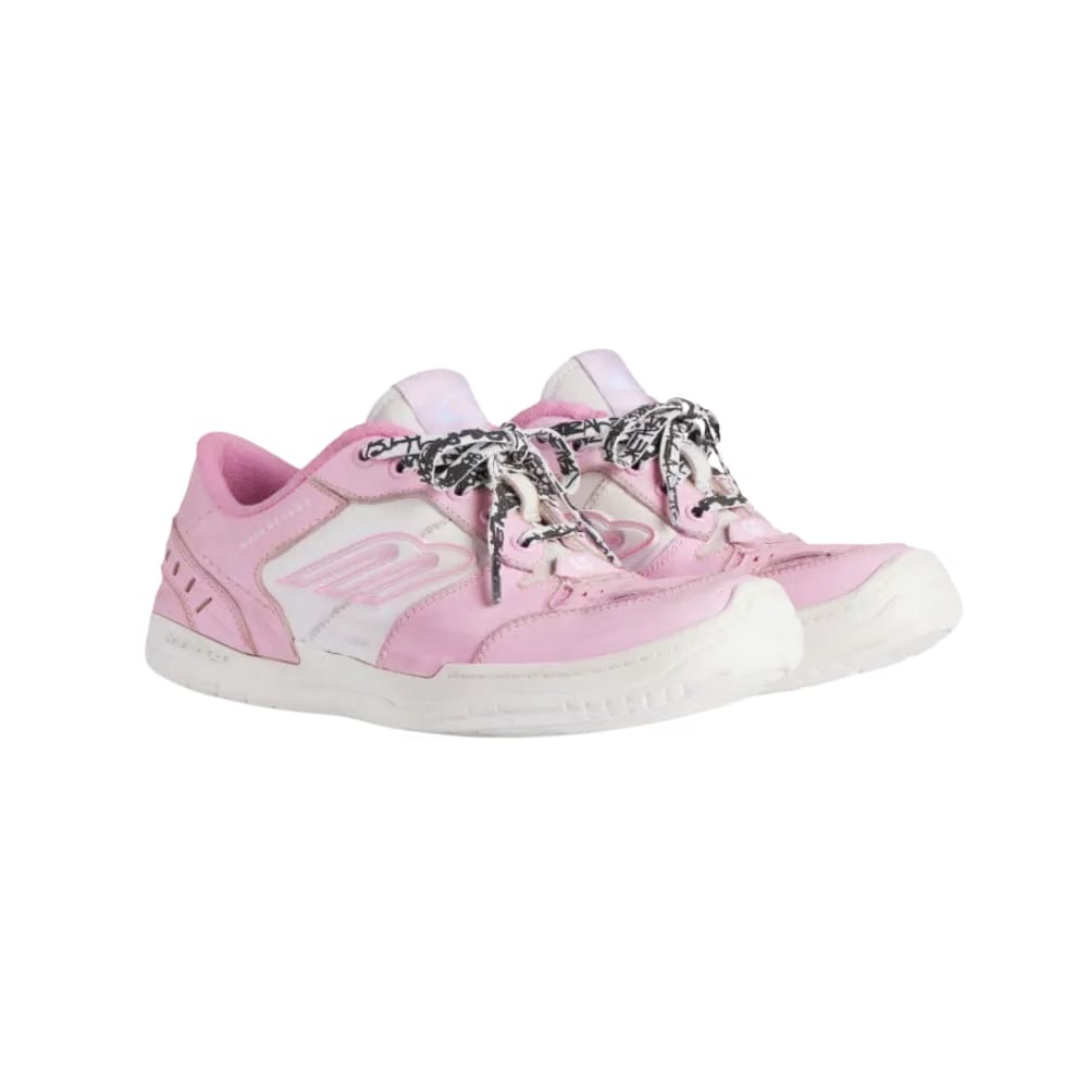 Balenciaga Hamptons Medium Worn-Out Sneaker In Pink