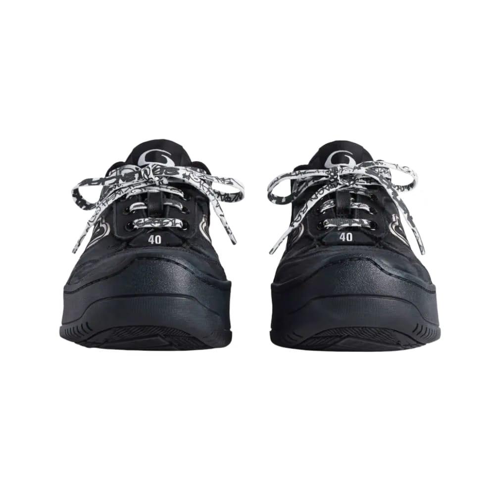 Balenciaga Hamptons Platform Sneaker In Black