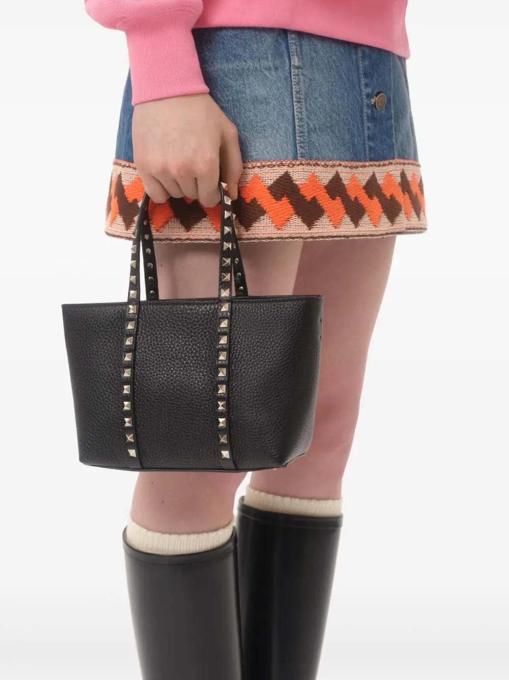 small Rockstud tote bag