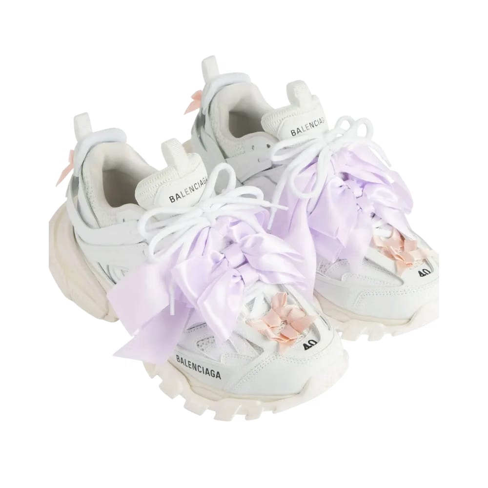 Balenciaga Track Bow Sneaker In White